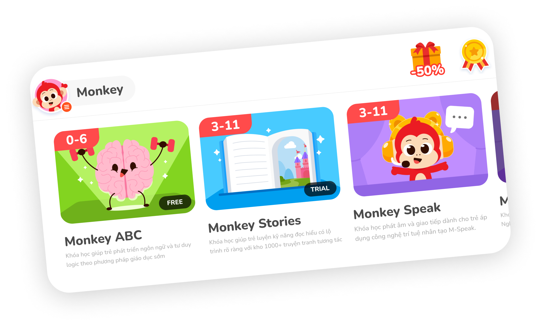 Monkey Junior - Siêu ứng dụng học tiếng Anh cho mọi trẻ em